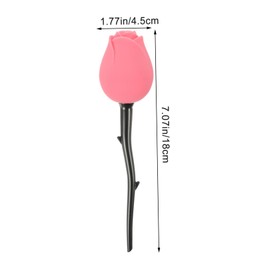 VICASKY Rose Face Makeup Brush with Lid Soft and Material Chic Design for Liquid Foundation Application for Womens Makeup for Moms and Lovers