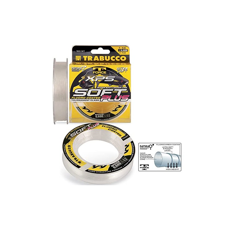 Trebuchet Fishing Line Soft Plus Leader 0.6mm 35.5kg 100m Leader