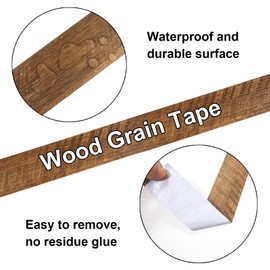 OMEI Pack Wood Grain Repair Tape in Begonia Wood 2inch X 33ft,Self Adhesive Repair Patch for Furniture, Floors, Cabinets, Windows, Doors, RV, Home Decor and DIY Projects,1 Roll