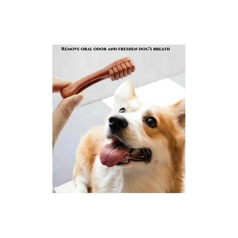 Snack Premio Hueso Masticable Dental Para Mascota Sabor