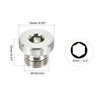 PATIKIL M10*1 Internal Hex Head Pipe Fitting Plug 3pcs Male
