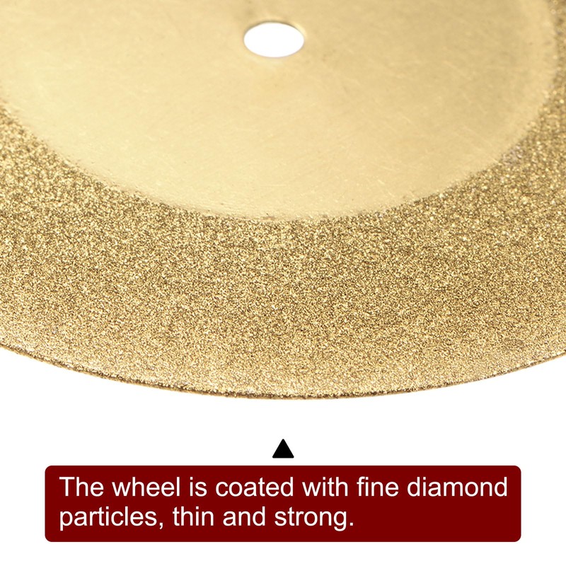 sourcing map 10pcs Diamond Cutting Wheel 30mm Titanium Coating Cut