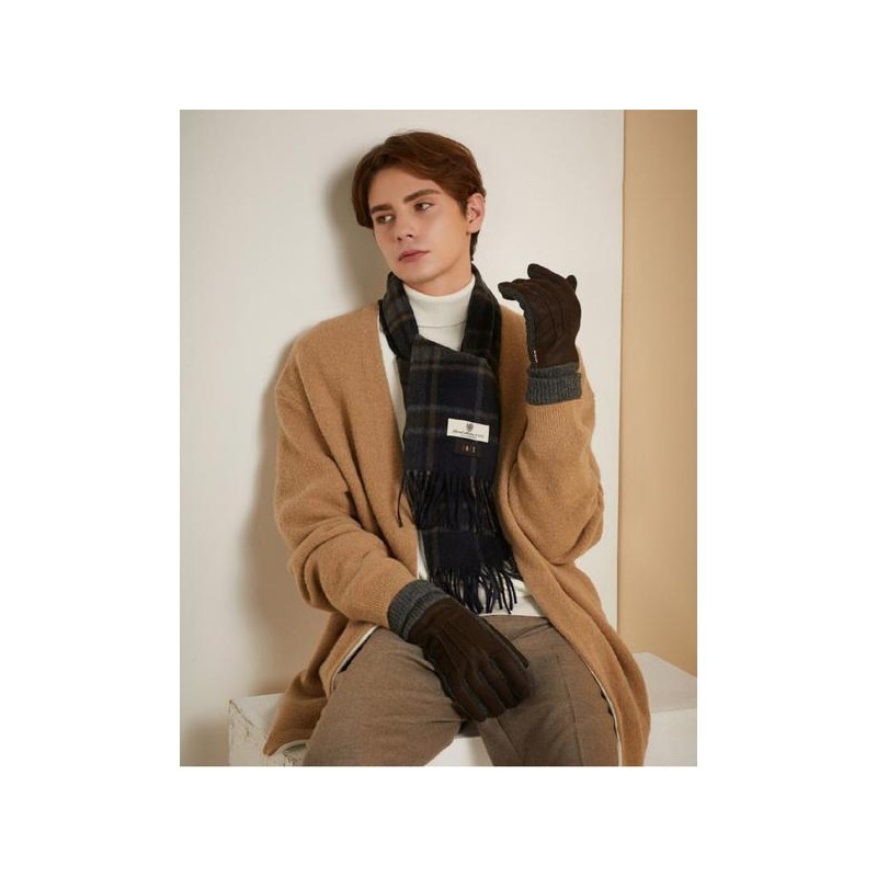 Daks (신세계강남점)DCGV0F172W2 남성장갑 브라운 염소가죽 스웨이드 스마트폰터치 장갑 (Shinsegae Gangnam)