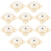 Aqevn 10pcs Ceramic B9A Silver Plated 9 Pin Vacuum Tube