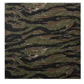 Rothco Camo Bandana - Standard - 22" x 22", Tiger Stripe Camo