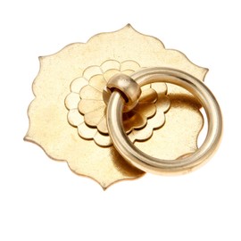 Yetaha Antique Ring Pulls, Furniture Drop Knobs Brass Cabinet Handles Classical Hexagon Flower for Drawer Dresser Closet Wardrobe Cupboard Door Kitchen Bedroom Decoration