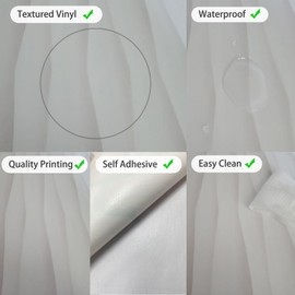 funlife Peel and Stick Fridge Door Mural w/Scraper and Utility Knife, Self-Adhesive Refrigerator Wrap, Leather Effect Textured Vinyl Fridge Cover Sticker for Kitchen Bar, 22.04"x64.17" Weaved Wood