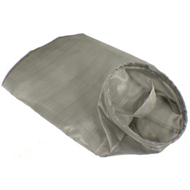 Duda Energy 304 Stainless Steel Filter Bag, 7" x 16", 180 Mesh/82 Micron Welded Sus304 Ring, Dual SS304 Hanging Straps Stainless Steel