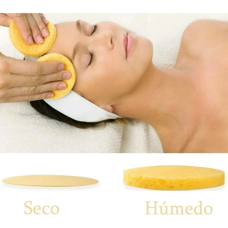 30 Pzs Esponja Facial Comprimida Para Limpieza Y Exfoliación