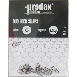 Predax Duo Lock Snap 15 Snaps Size XS 22 kg
