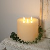 Amagic 6"x6" Extra Large Flameless Candles with 3 Wicks, Battery