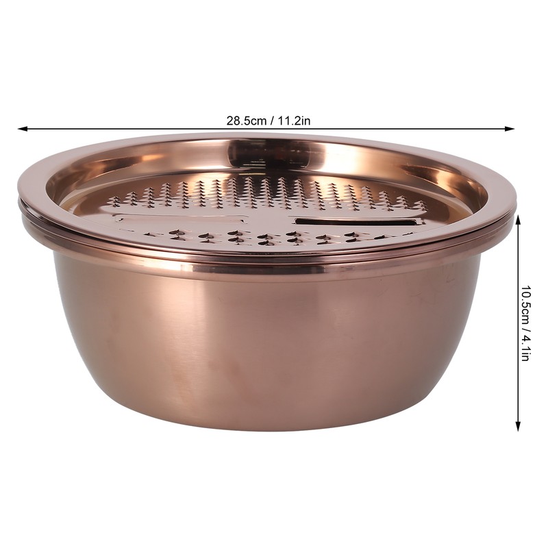 Multipurpose Water Basin Drain Basket with Vegetable Cutter Grater Stainless
