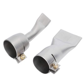 Gugxiom 2PCS Welding Gun Flat Nozzle，Stainless Steels Nozzles 20mm Small and 40mm Large Tip, Welding Tools for Plastic Hot Air Gun/Handheld Hot Air Welding Machine
