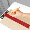 T Square Aluminum Alloy Carpenter Square Ruler Clear Scale Scriber