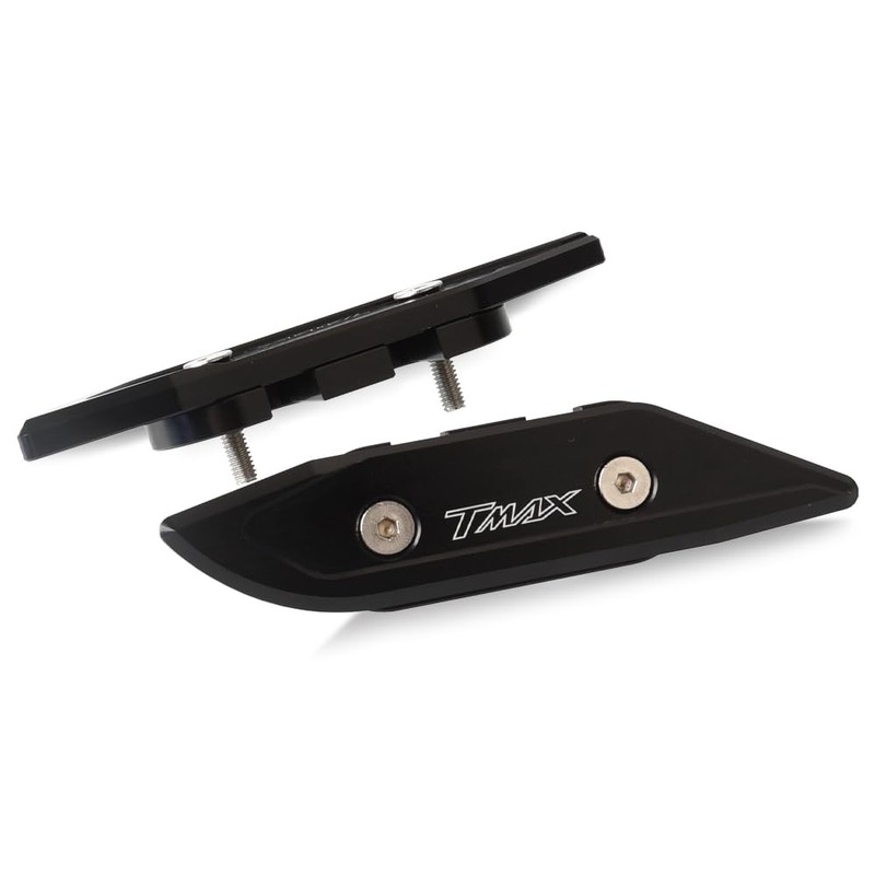 T MAX 530 CNC Side Mirrors with Hole Cover and