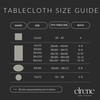 Elrene Home Fashions Poinsettia Elegance Jacquard Holiday Fabric Tablecloth, 52"
