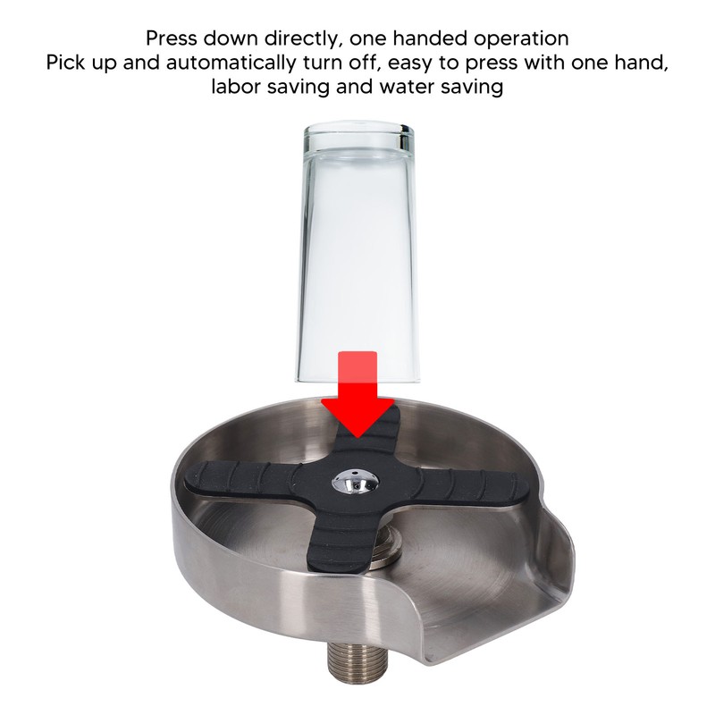 Kitchen Sink Glass Rinser High Pressure Automatic Cup Washer with