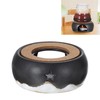 BSTKEY Teapot Warmer, Ceramic Tea Warmer with Tealight Holder and