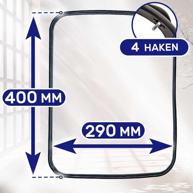 Oven Seal 400 x 290 mm with 4 Hooks with