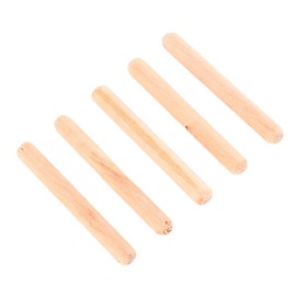 50pcs Wooden Dowel Pins Fluted Joinery Rods 3/16 X 1 1/4 Cabinet Drawer Round Fluted with M6*30/40/50mm Birch Furniture Kit for DIY Furniture Door Art Crafts Projects
