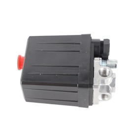 Tissting 4 Way Pressure Switch, 240V Air Compressor Switch Pressure Switch 16A 90-120PSI Pressure Switch Compressor for Air Compressor Accessories