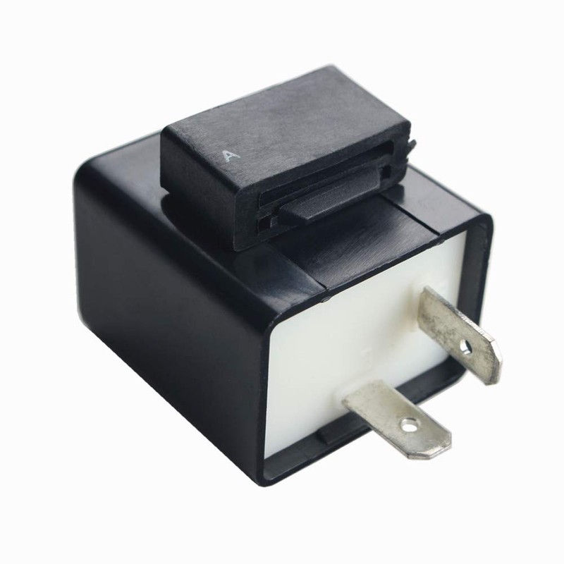 DEWHEL 12V 0.02A-10A 2-Pin CF-12 Automatic Electronic LED Flasher Relay