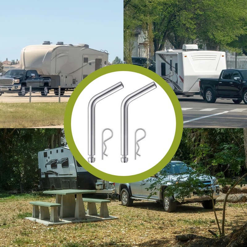 Otoolling 10 Pack Replacement 5th Wheel Pins & Clips, 1/2-inch