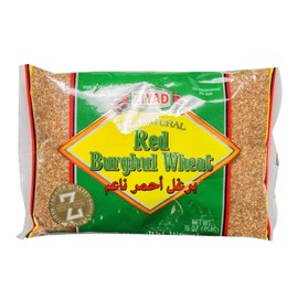 Ziyad Red Burghul, 100% All-Natural, Bread Filler Perfect for Bread Crumbs, Oats, Tabouli, Kibbeh, Curries! 16 oz