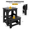 Folding 2-Step Stool for Adults, Non-Slip Collapsible Footstool for Kids