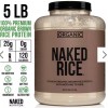 Naked Nutrition Naked Rice Protein Powder - 5LB Organic Vegan/Plant