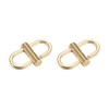 sourcing map Adjustable Metal Buckles for Chain Strap Bag, 2Pcs