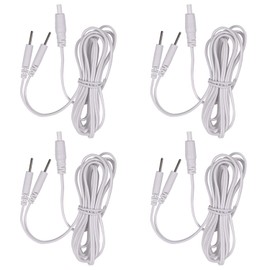 Tens Wire Rope Electrode Cable Electrode Cords Plug 2.0mm Lead Wires Pack of 4