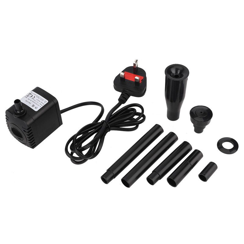Plastic 3 in 1 600L/H 8W Aquarium Fish Tank Submersible
