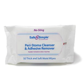 Safe n' Simple Adhesive Remover Wipes, Large, Pack of 50 Wipes (3 Pack)