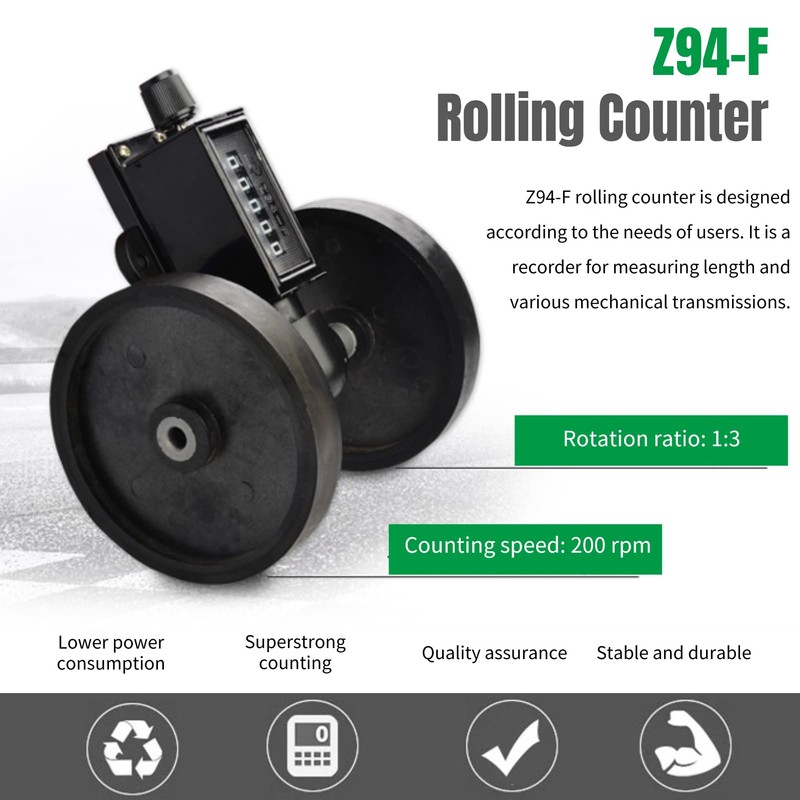 Mechanical Length Meter, Z94-F 5 Digit Digit Roller Type Meter