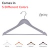 Quality Wooden Hangers - Slightly Curved Hanger Set of 10-Pack