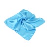 TrendsBlue Elegant Silk Feel Solid Color Satin Square Scarf, Light