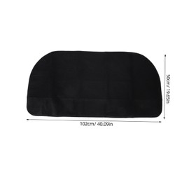 Ciieeo Fireproof Fireplace Mat Half Fire Resistant Floor Pad for Indoor Outdoor Use Flame Retardant Rug for Grilling Camping Hearth Protection