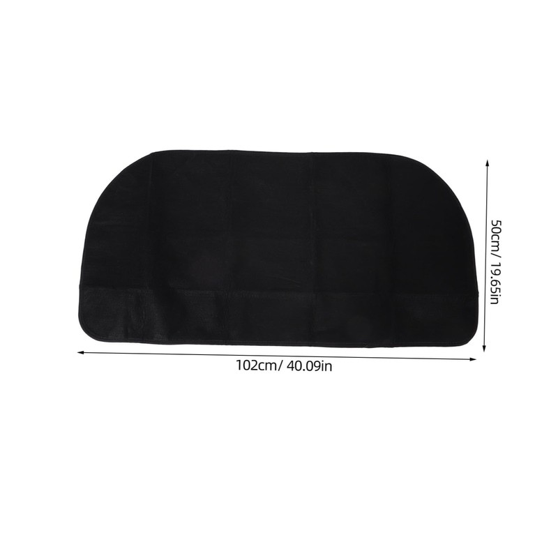 Ciieeo Fireproof Fireplace Mat Half Fire Resistant Floor Pad for