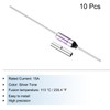 MECCANIXITY 10 Pcs Metal Temperature Thermal Fuse SF113Y 113 °C