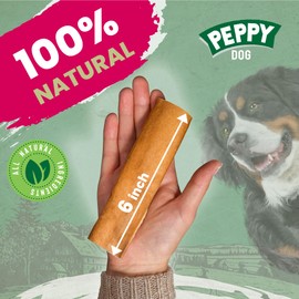 PEPPY DOG All Natural Beef Head Skin (20 Count) | No Hide Dog Chews | Made from Beef Head Skin | Beef Snack | No Rawhide Dog Treats | 100% Best Rawhide Alternative | Zero Chemicals | Beef Head Skin