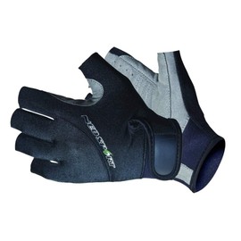 NeoSport 3/4 Finger Neoprene Gloves, 1.5mm - Unisex Design for Obstacle Racing, Biking, Sailing and Paddle Boarding - Offer Protection and a Reliable Grip - Soft, Comfortable Fit, Black, Large
