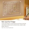 Clear Acrylic Magnetic Dry Erase Board with Monthly & Weekly