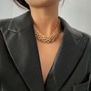 Chunky Gold Necklace for Women Punk Statement Necklaces Trendy Thick