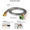 Stainless Steel Garden Hose Extender for Easy Maneuvering in Gardening