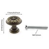 Antique Jewelry Box Pull Handle, OZXNO 4-Pack Retro Bronze Round