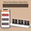 Lonyiabbi Mini Nixie Tube Clock IPS Screen Muti-Function Smart Desktop