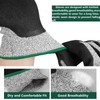 Cut Protection Gloves, Work Gloves Men Women 1 Pair Level
