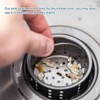 sourcing map Kitchen Sink Drain, Stainless Steel Kitchen Sink Strainer