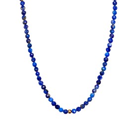 BERGERLIN Genuine Natural Stone Necklace with 925 Sterling Silver Pearl or Gold-Plated Pearl – Filigree Pearl Necklace Women with Clasp and Certification of Authenticity, Pearl
